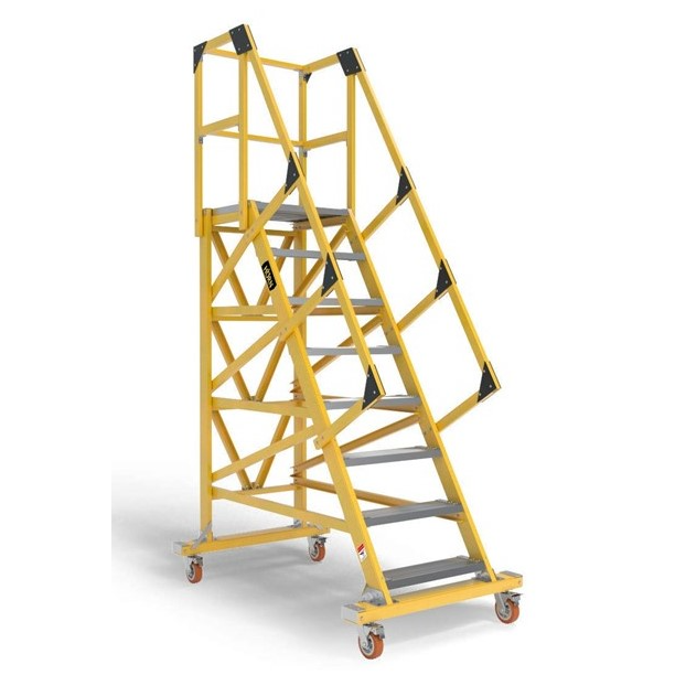 ESCALERA TIPO AVION 6 PASOS FIBRA DE VIDRIO MARCA HORN