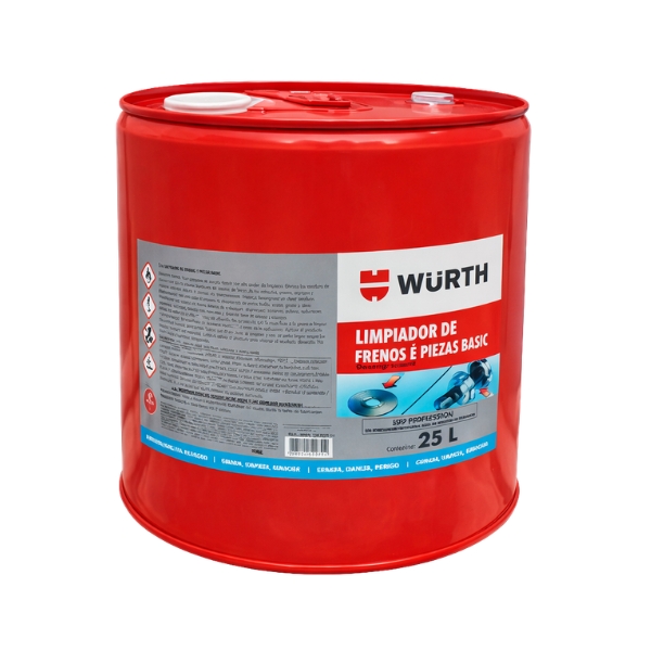 LIMPIADOR DE FRENOS WURTH 25 Y 60 LITROS